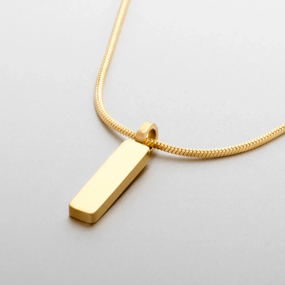 Snake | Halsband med hänge - Guld