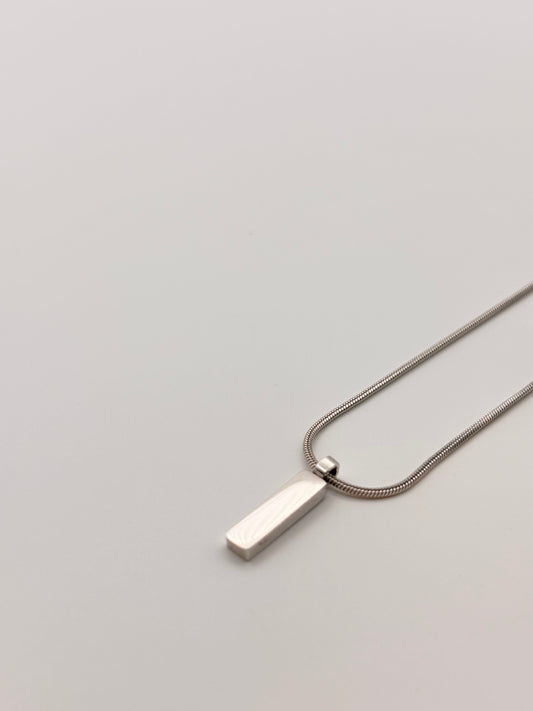 Snake | Halsband med hänge - Silver