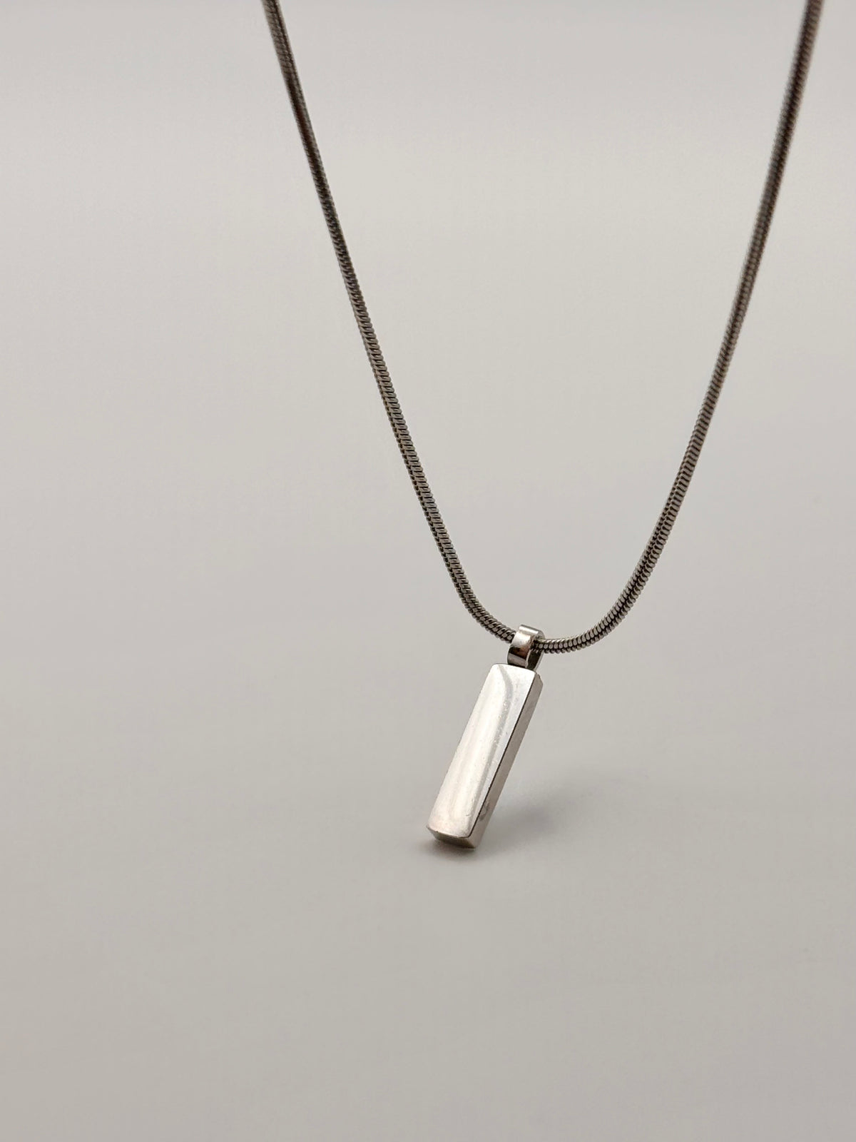Snake | Halsband med hänge - Silver