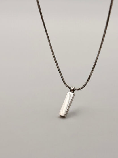 Snake | Halsband med hänge - Silver